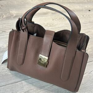 RADLEY LONDON Brown Pebbled Leather Top-Handle Crossbody